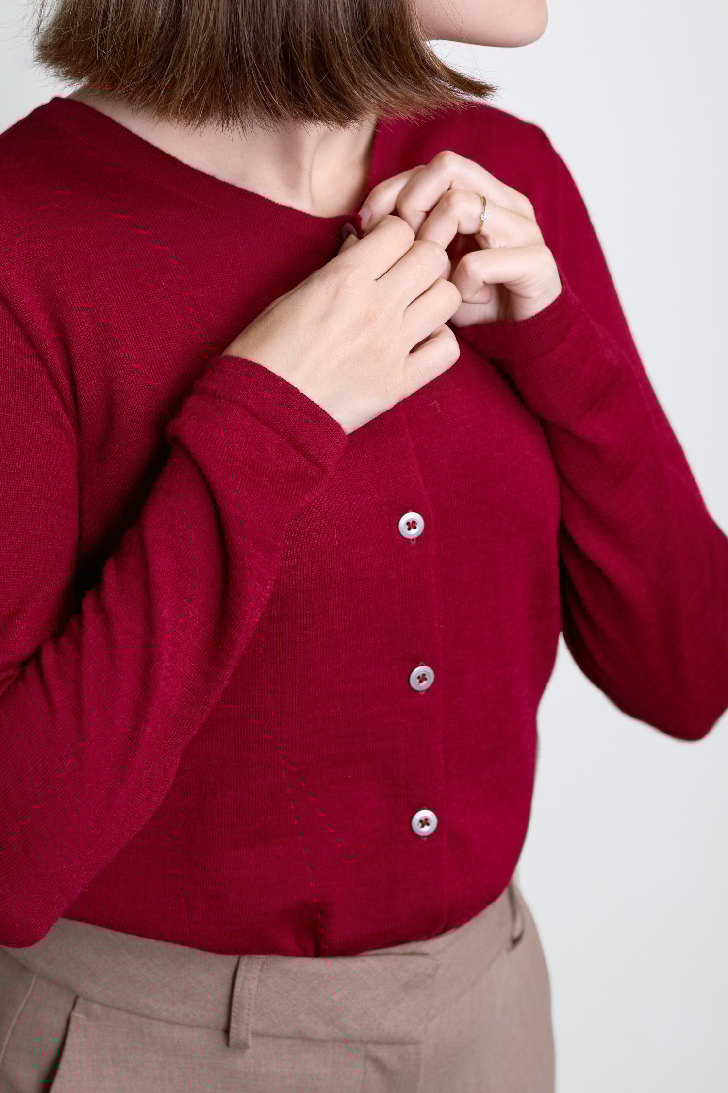 SERENE cardigan, cranberry 2.0 - Image 4