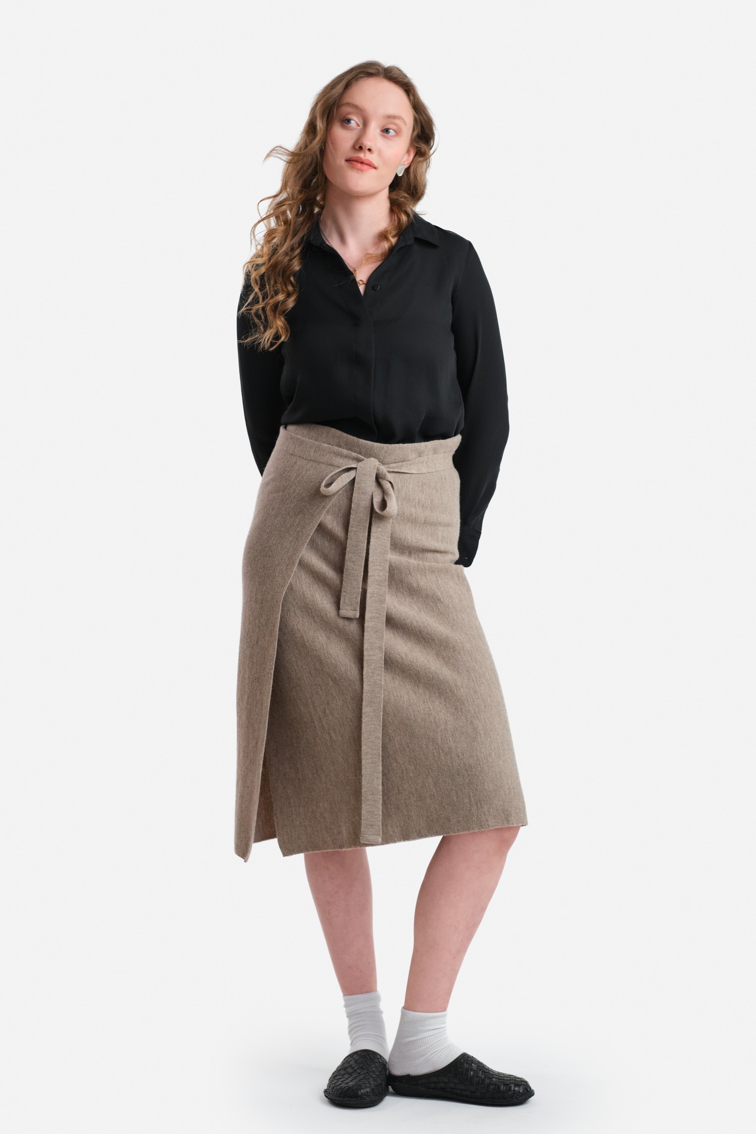 Origami skirt, greige | Alpa
