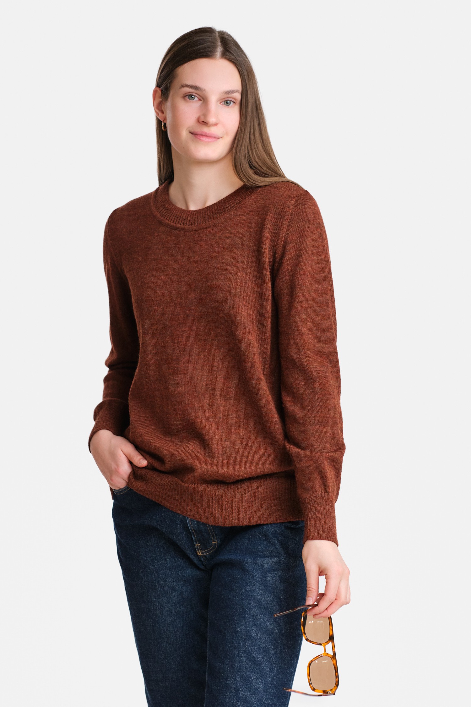 Dialogue-sweater, mahogany - Image 2