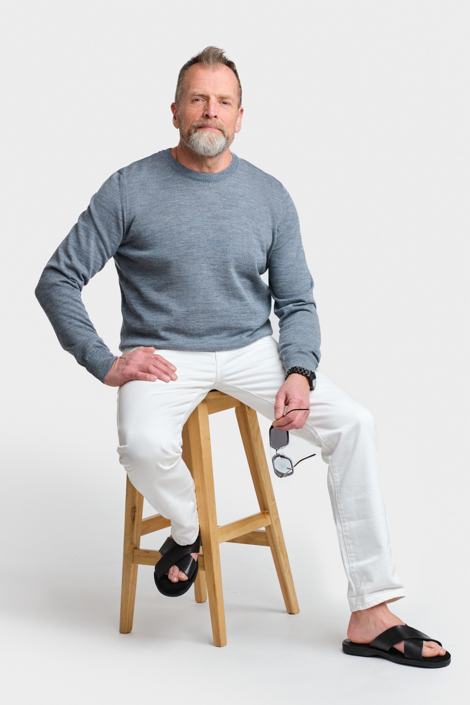 ELEMENT knit sweater, smoke blue - Image 2