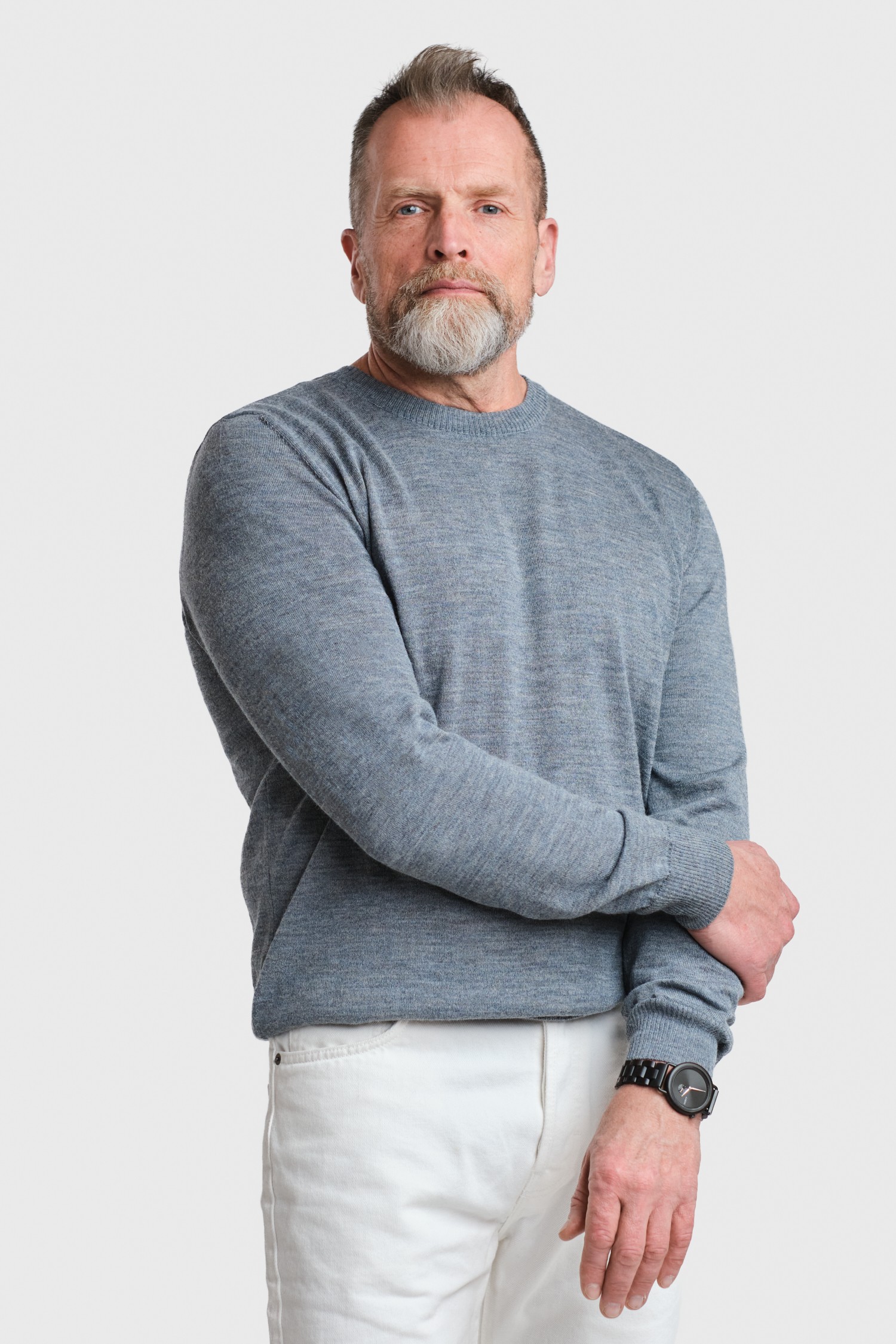 ELEMENT knit sweater, smoke blue