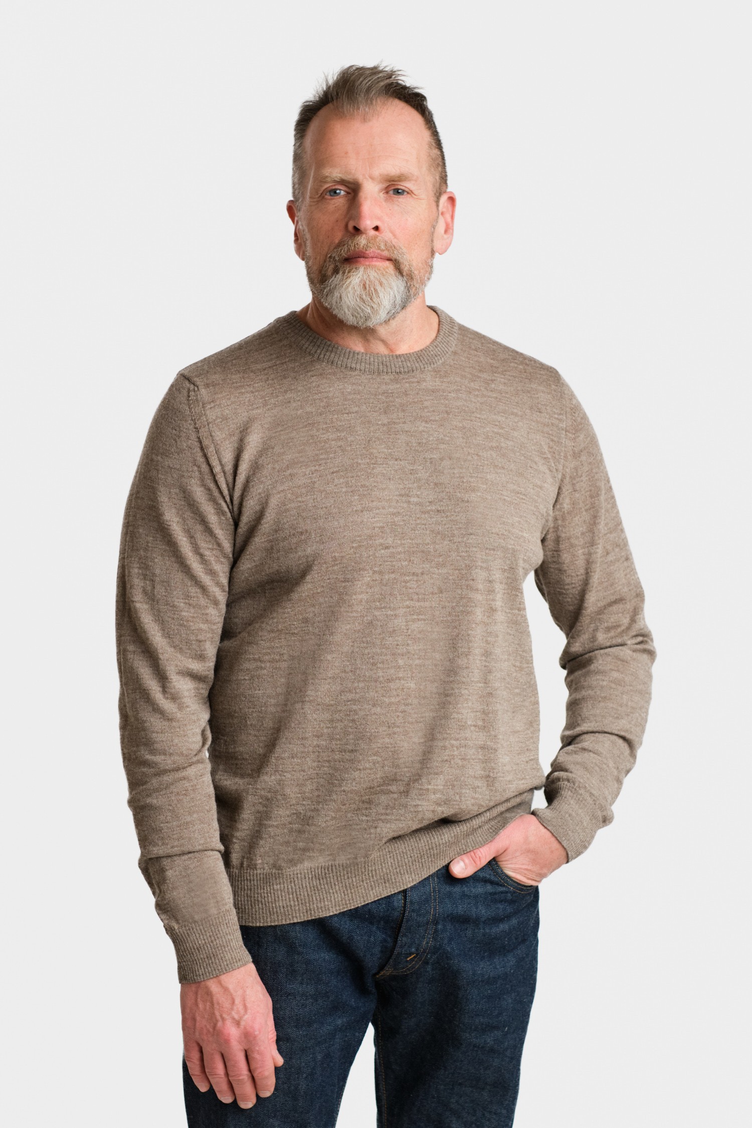 ELEMENT knit sweater, dark greige - Image 3