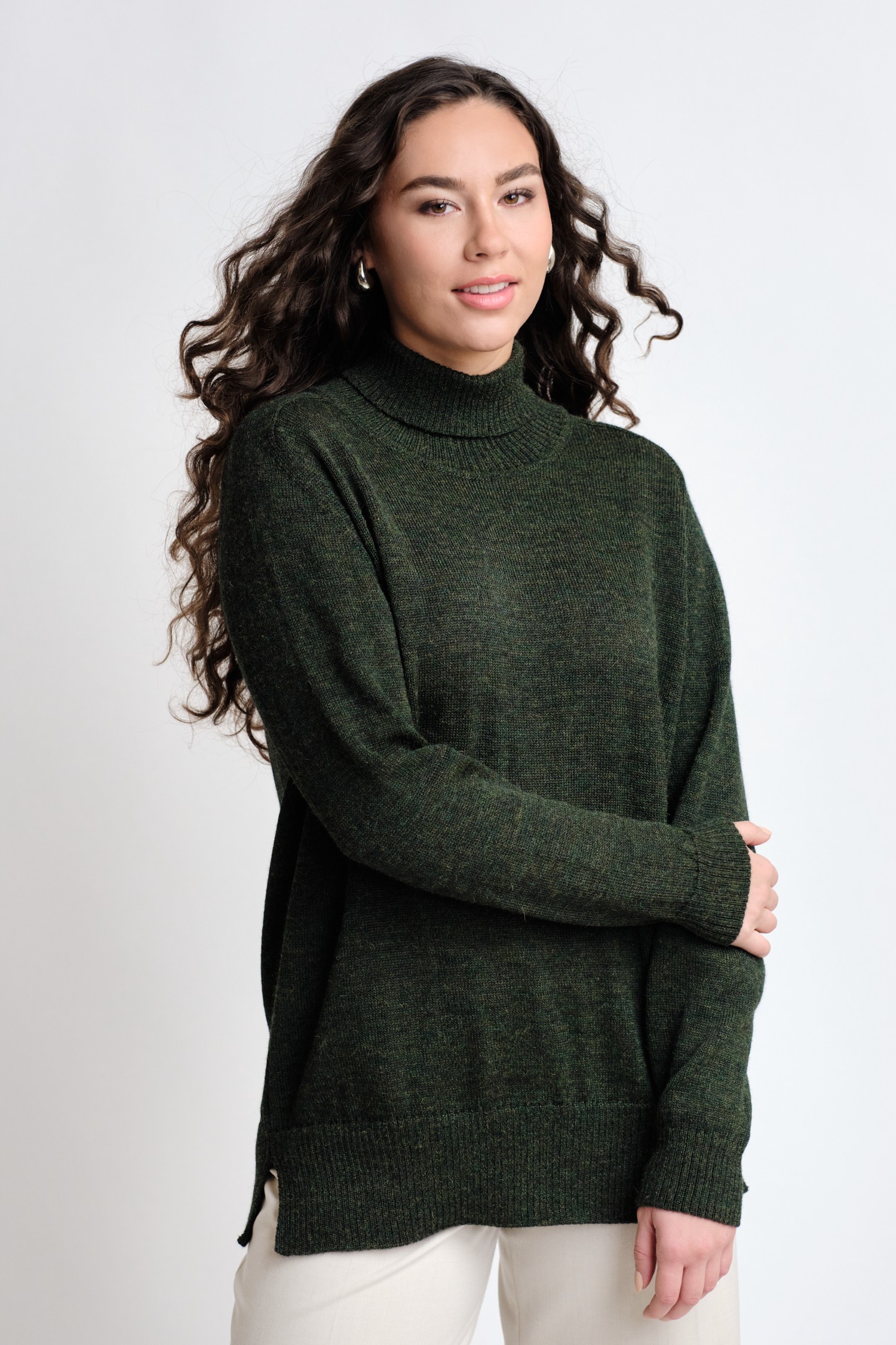 MELLOW sweater, forest green | Alpa