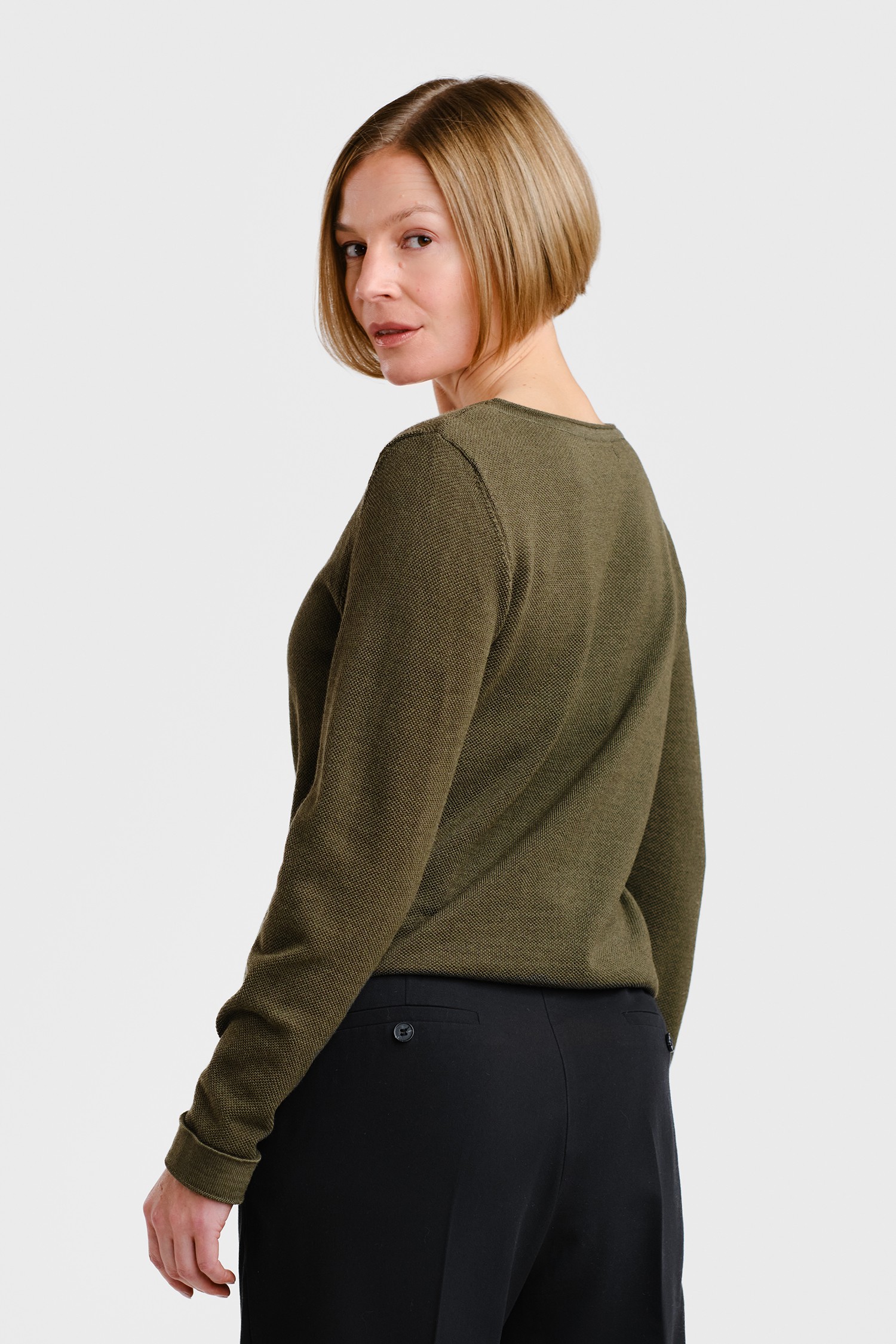 MELODY blouse, dark olive - Image 4