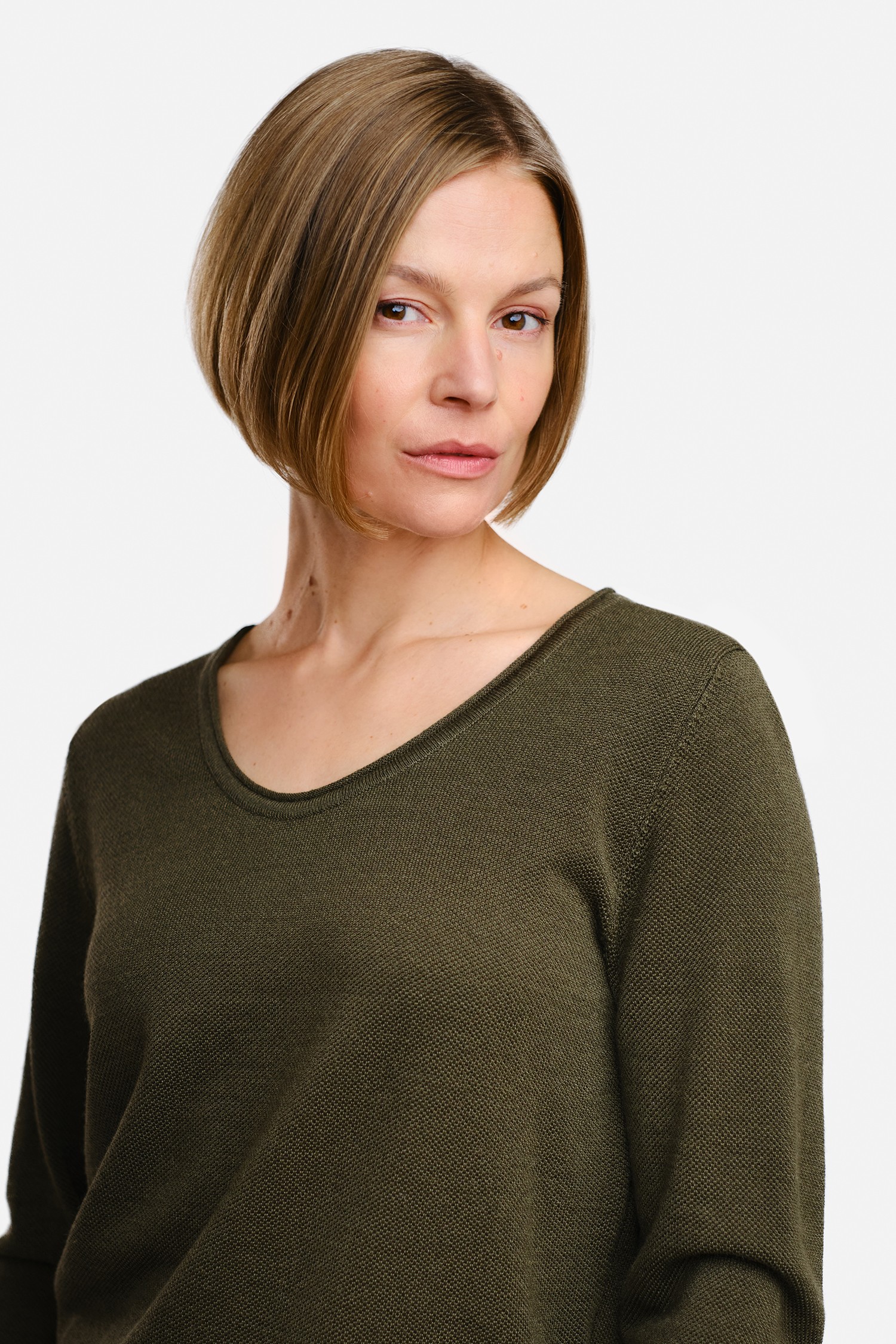 MELODY blouse, dark olive