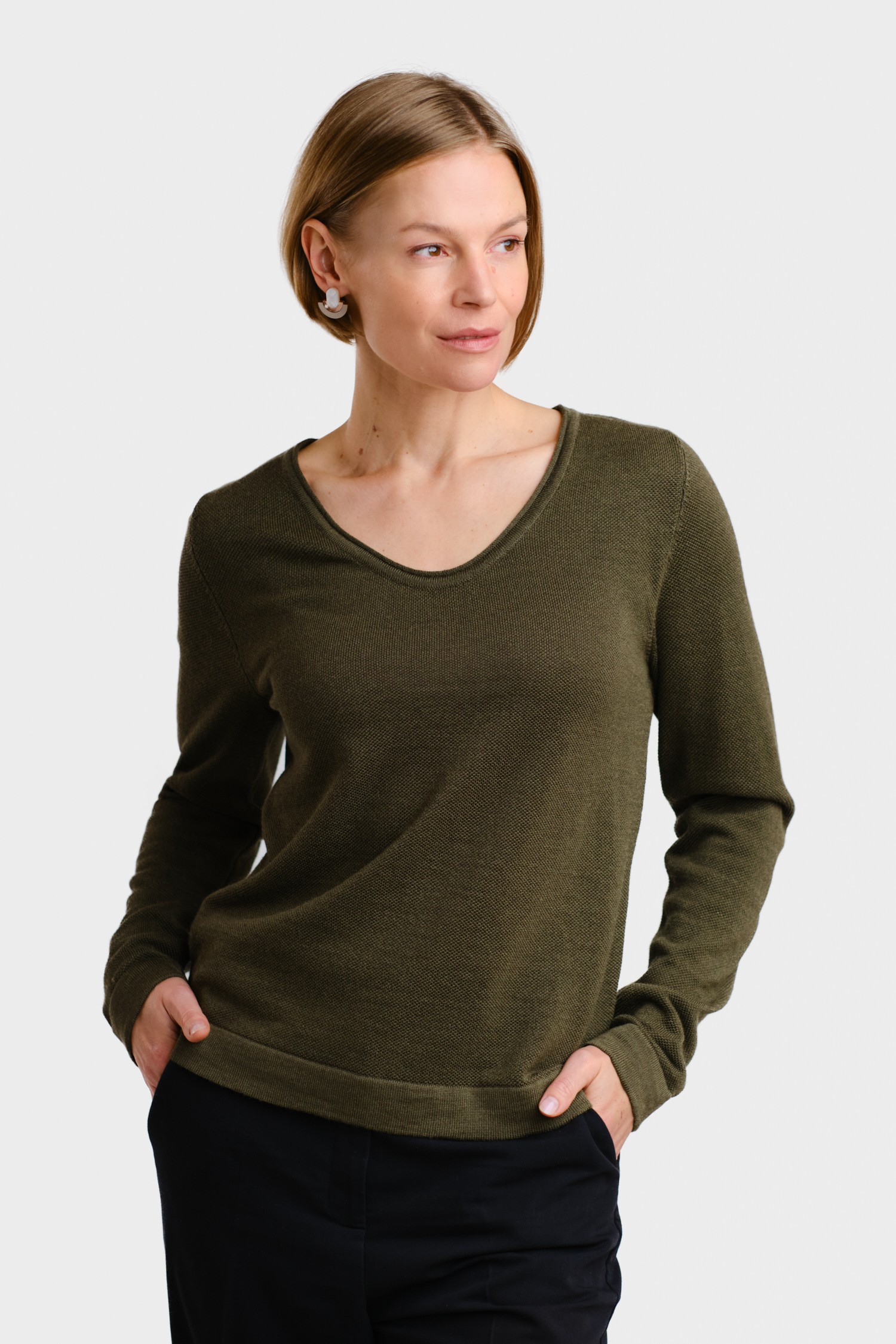 MELODY blouse, dark olive - Image 2
