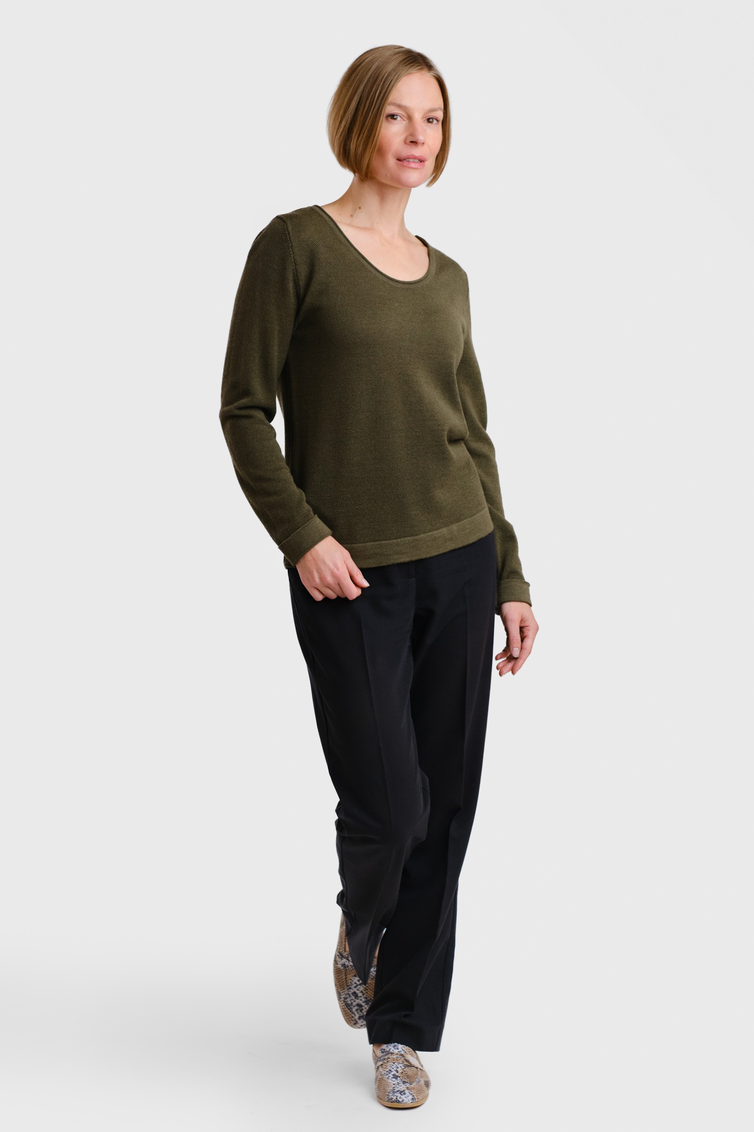 MELODY blouse, dark olive - Image 3