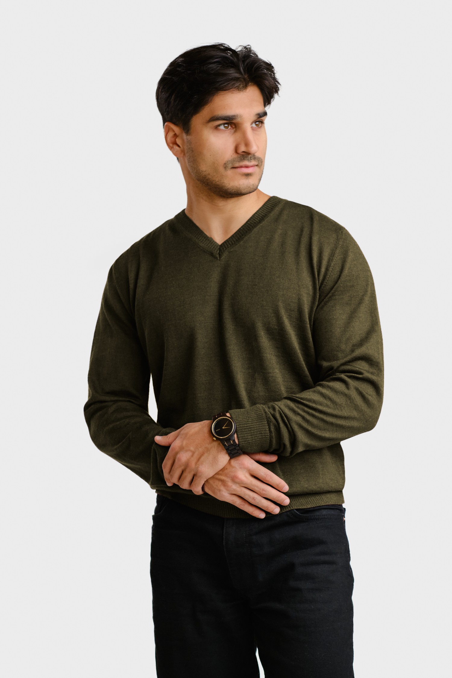 STAY sweater, dark olive