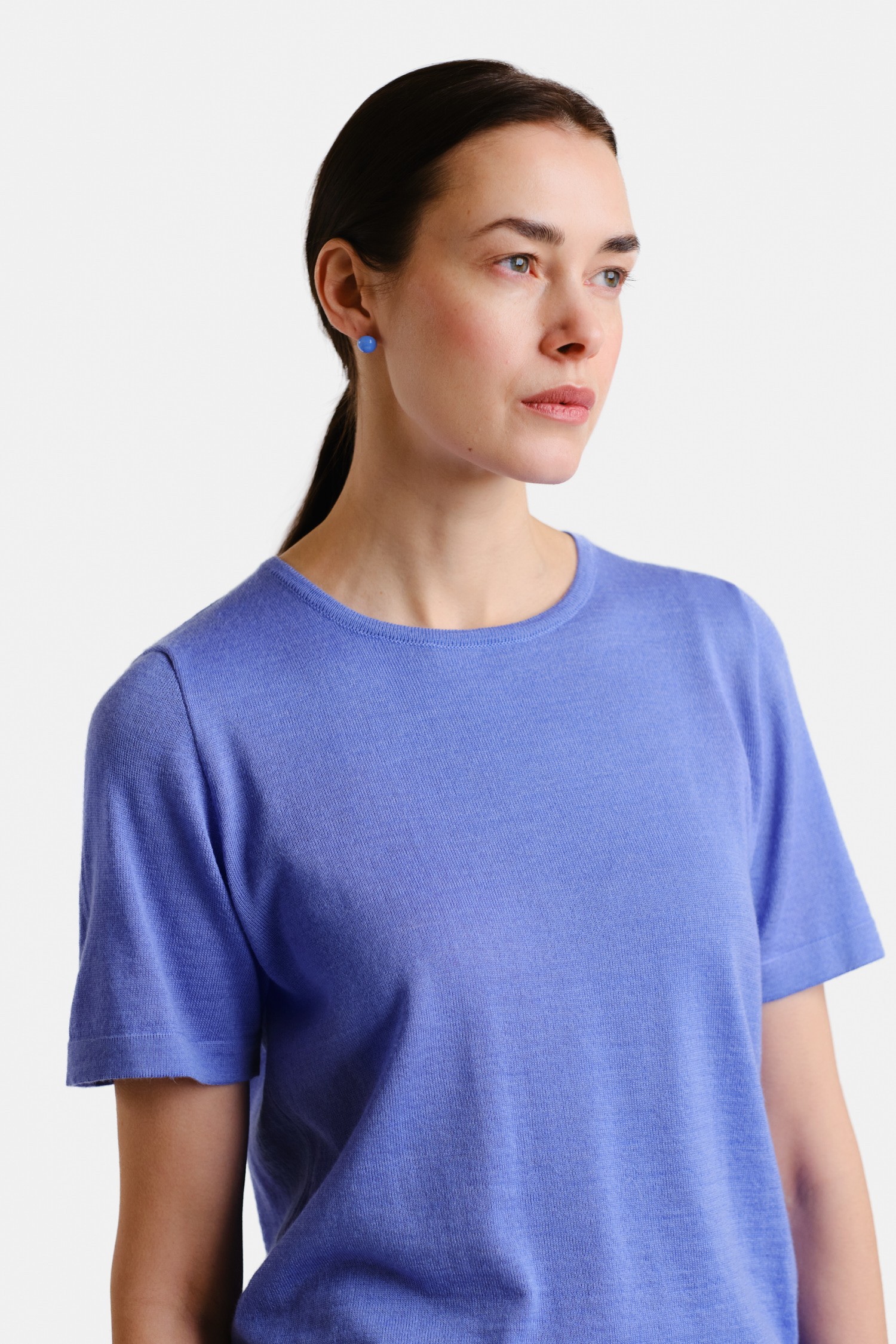 SIMPLE knit T-shirt, bluebell - Image 3