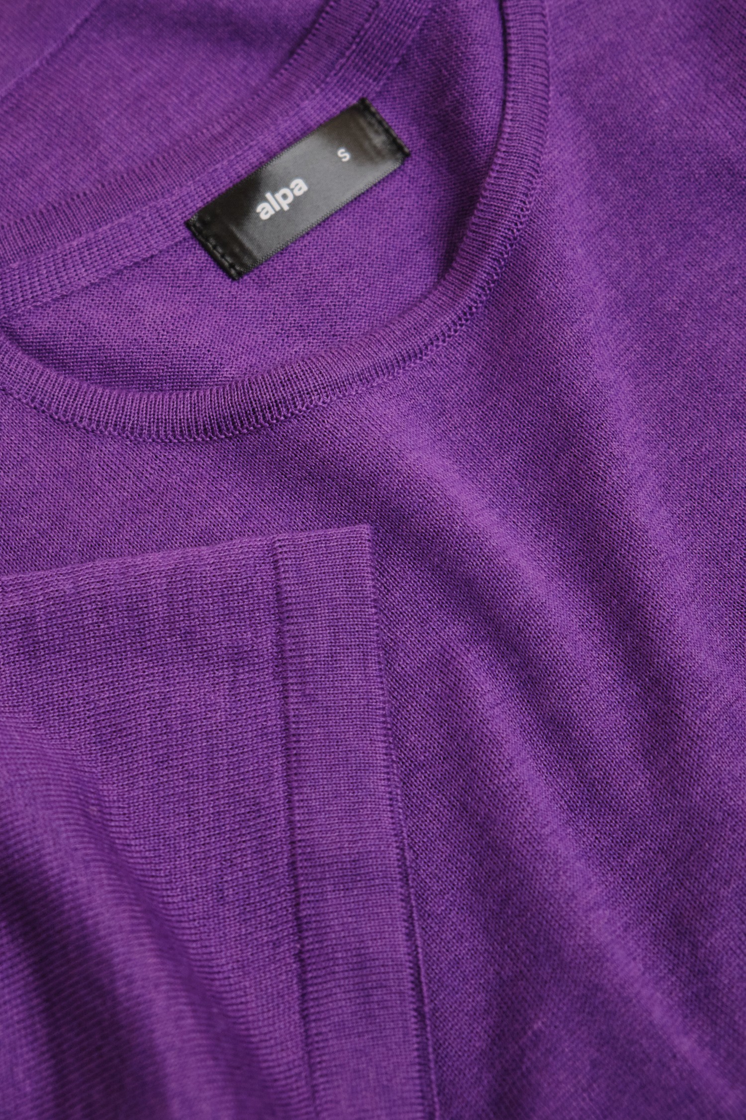SIMPLE knit T-shirt, violet - Image 4