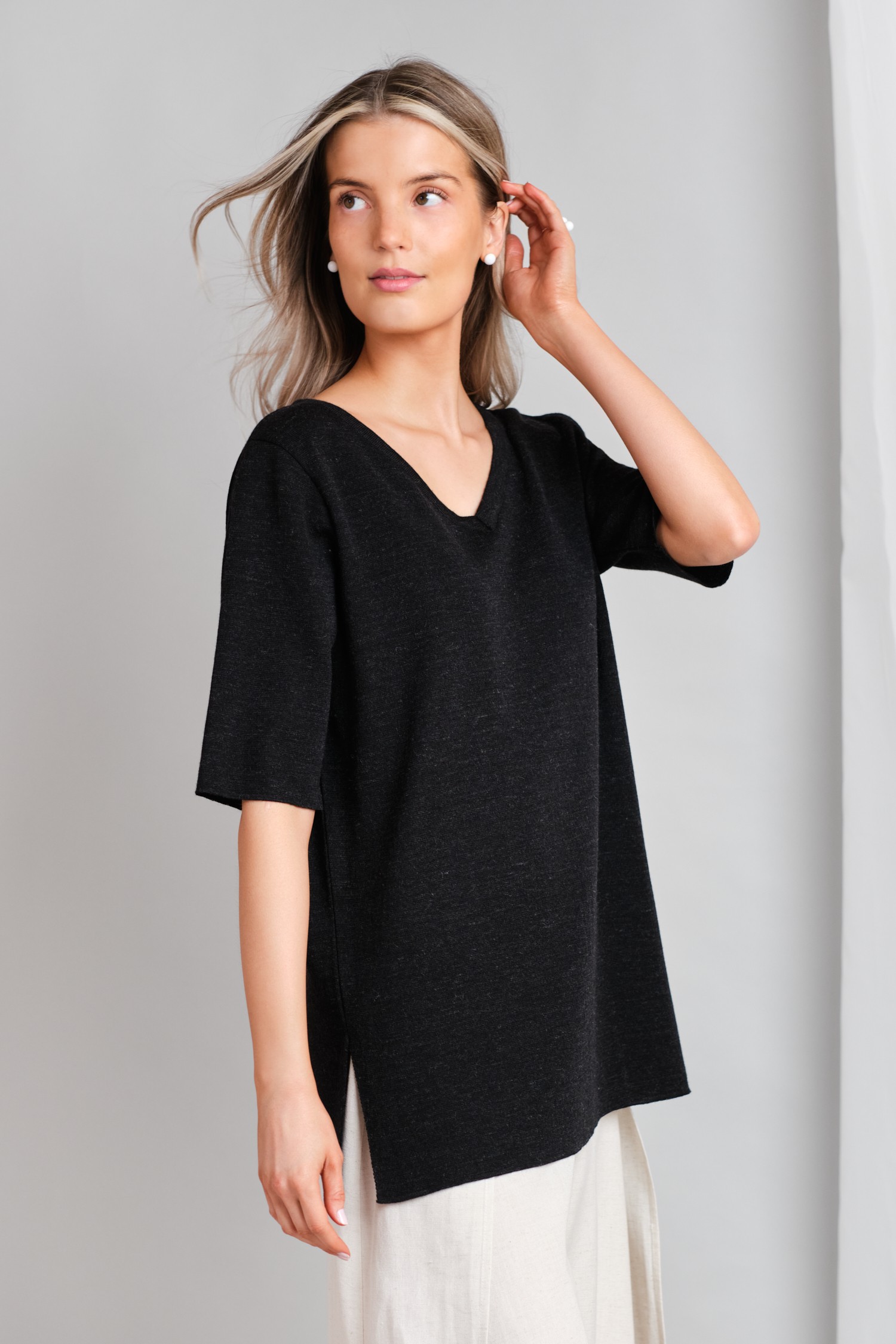 GARDEN tunic, graphite