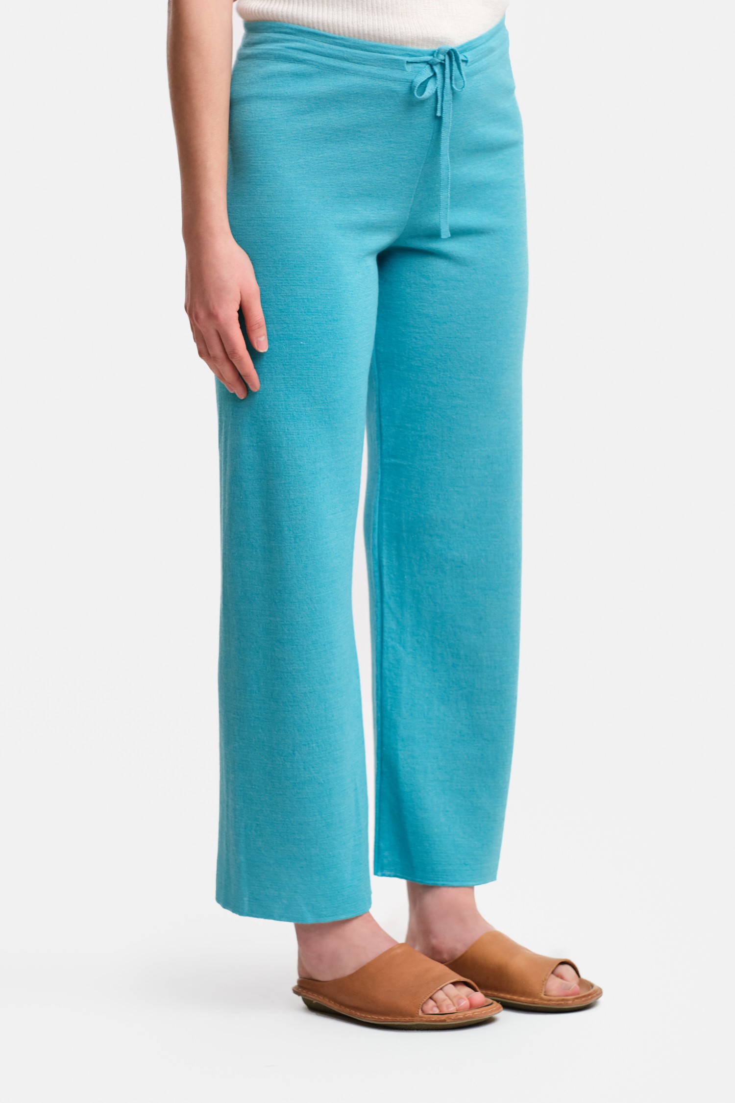 GRASS trousers, turquoise