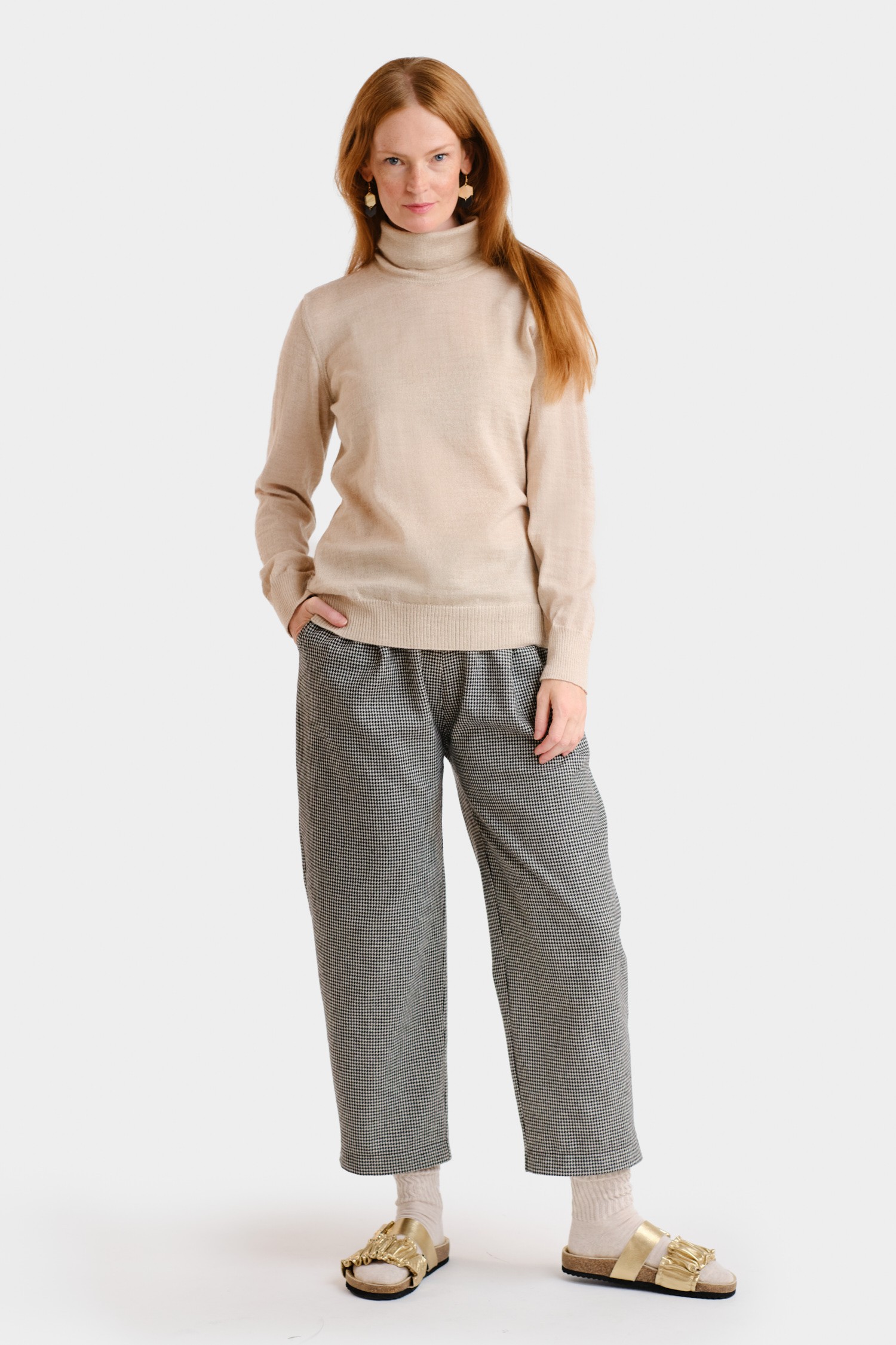 SMOOTH turtleneck, beige - Image 2