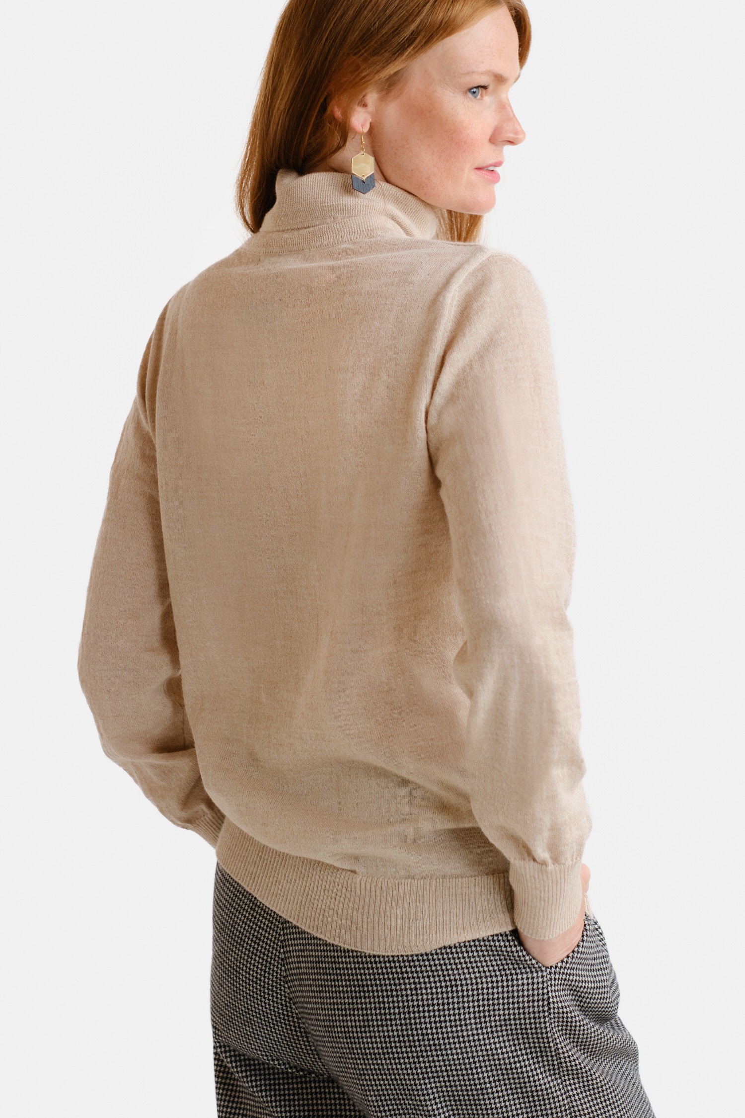 SMOOTH turtleneck, beige - Image 3
