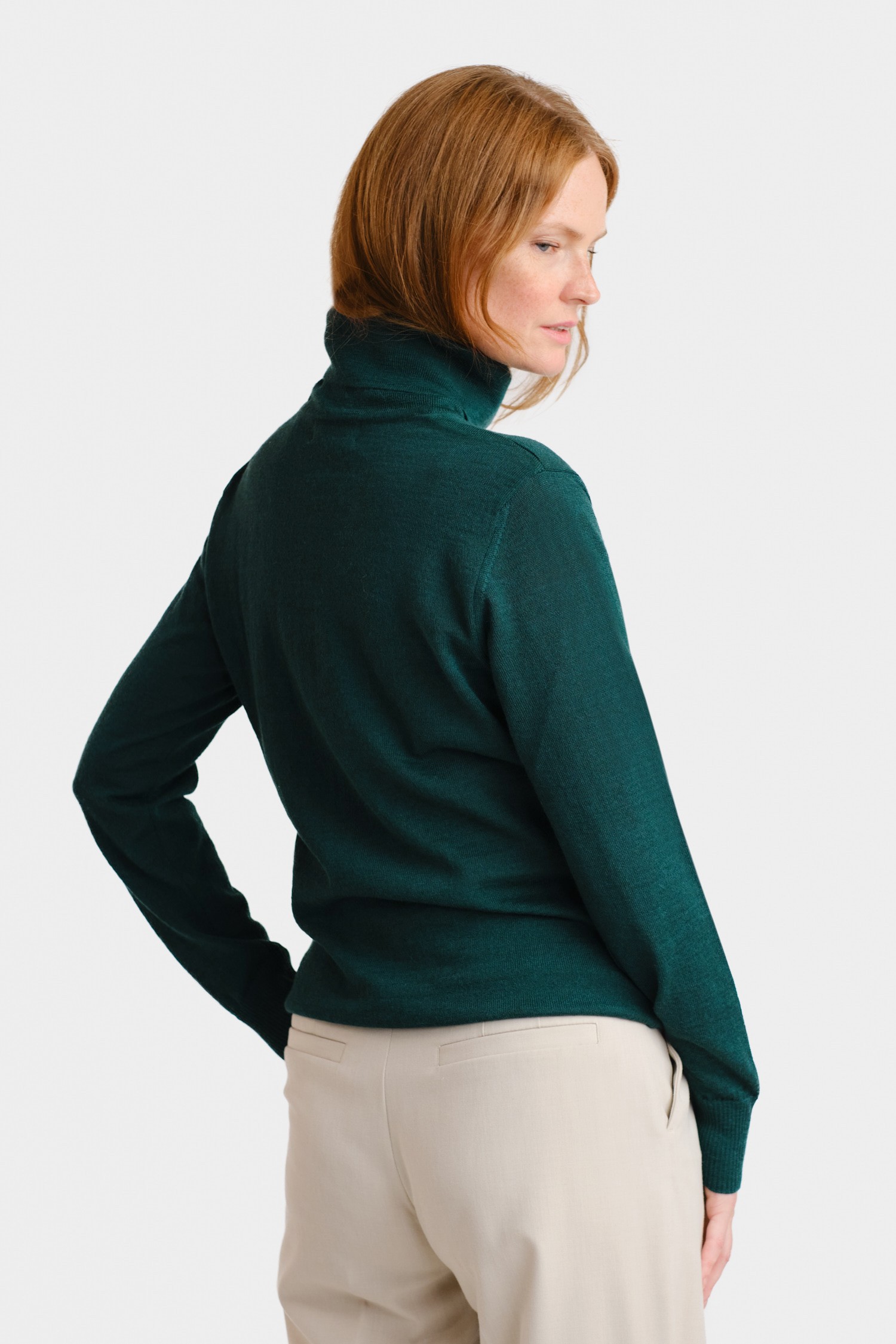 SMOOTH turtleneck, dark teal - Image 3