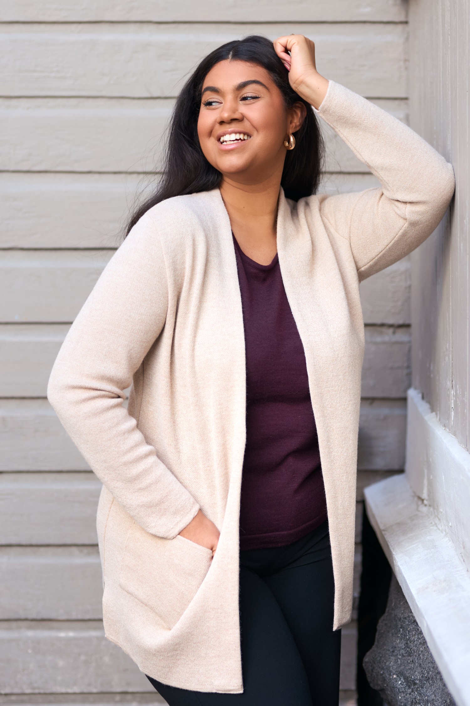 WOODS cardigan, beige