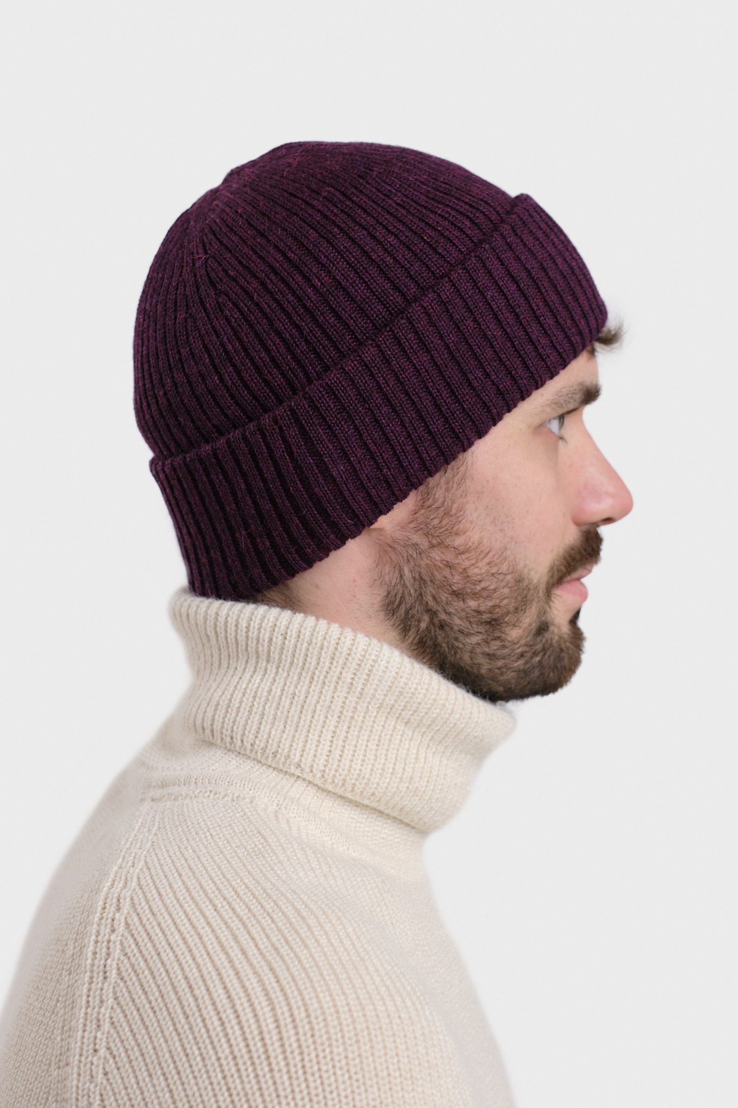 FOLD beanie, plum - Image 2