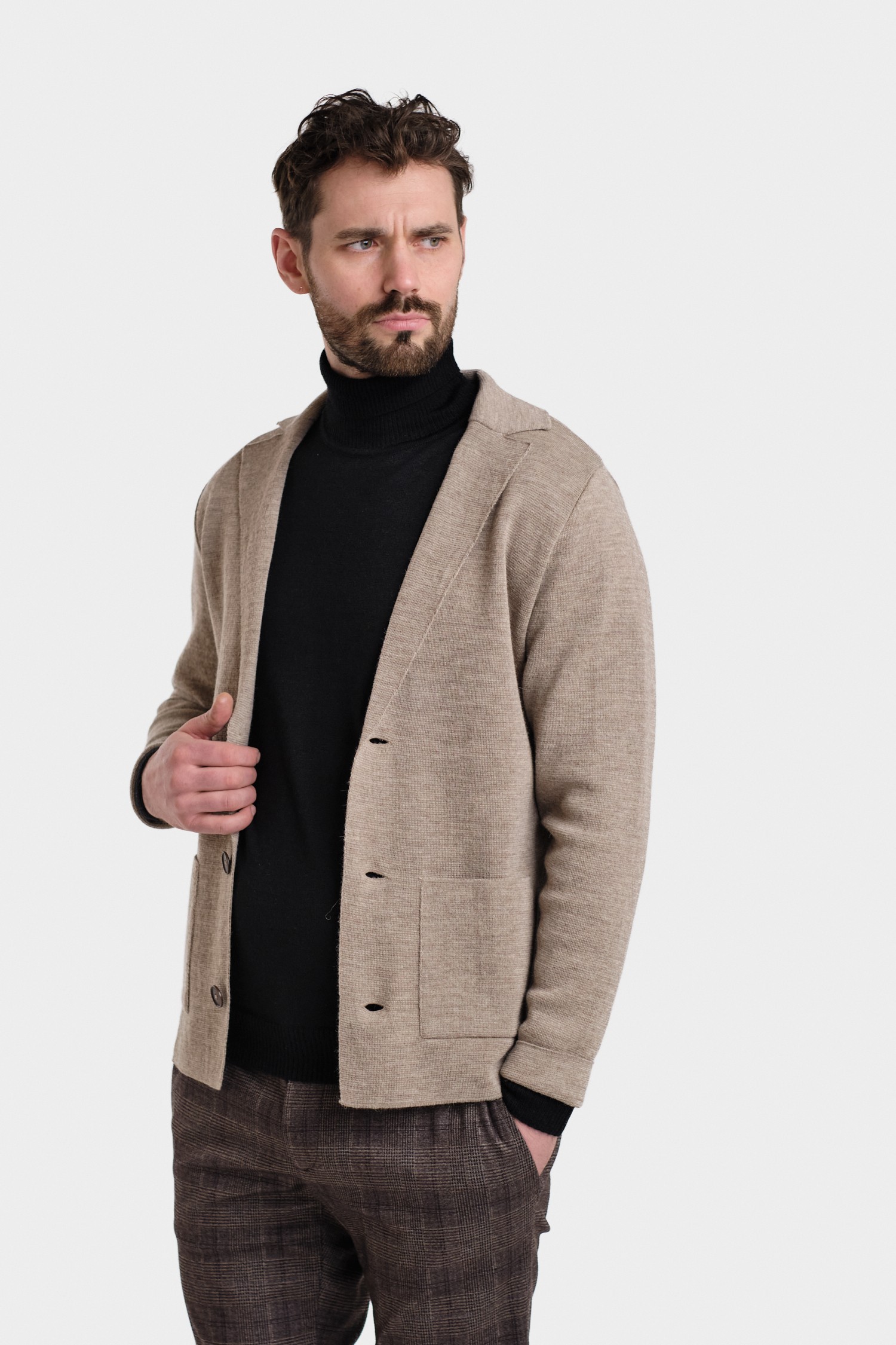 BLAZE cardigan, greige - Image 3