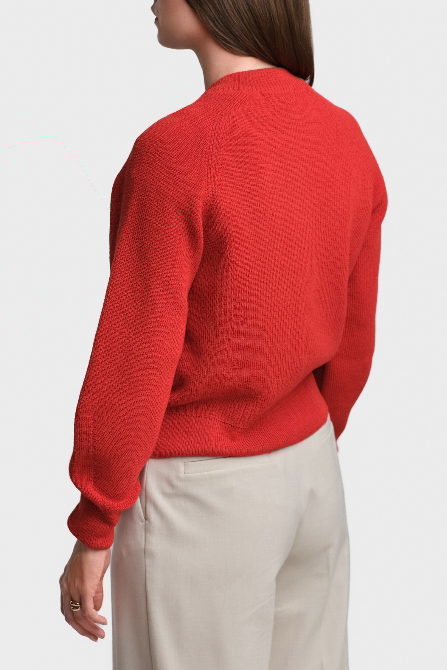 SOON cardigan, cadmium red - Image 4