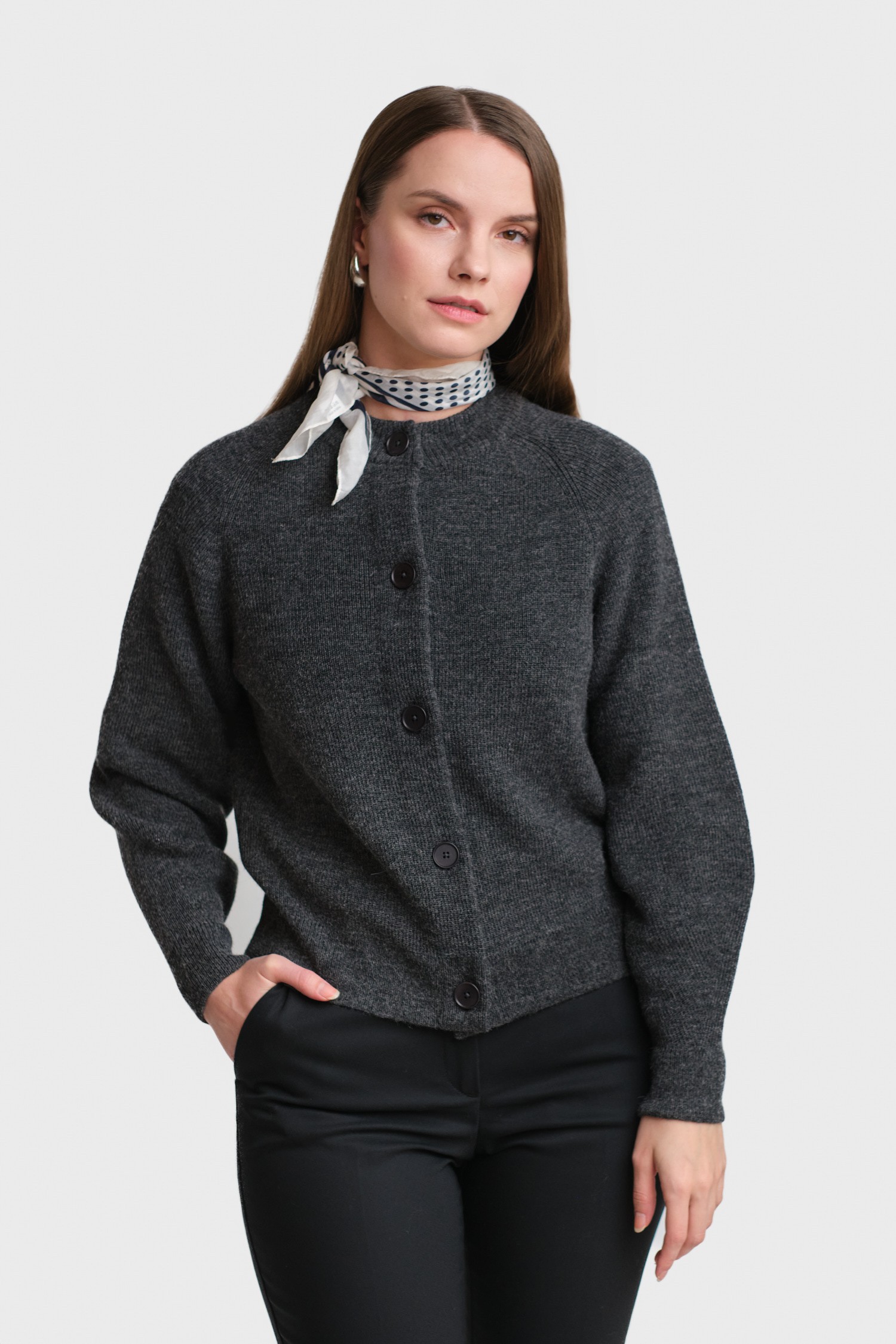 SOON cardigan, dark grey