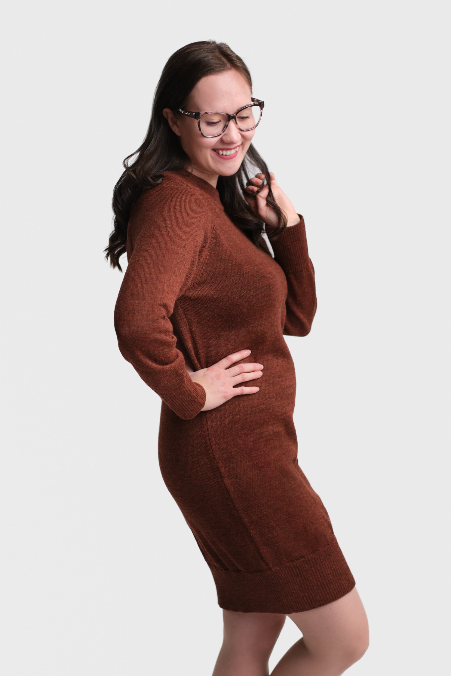 SHINE dress, mahogany - Image 4