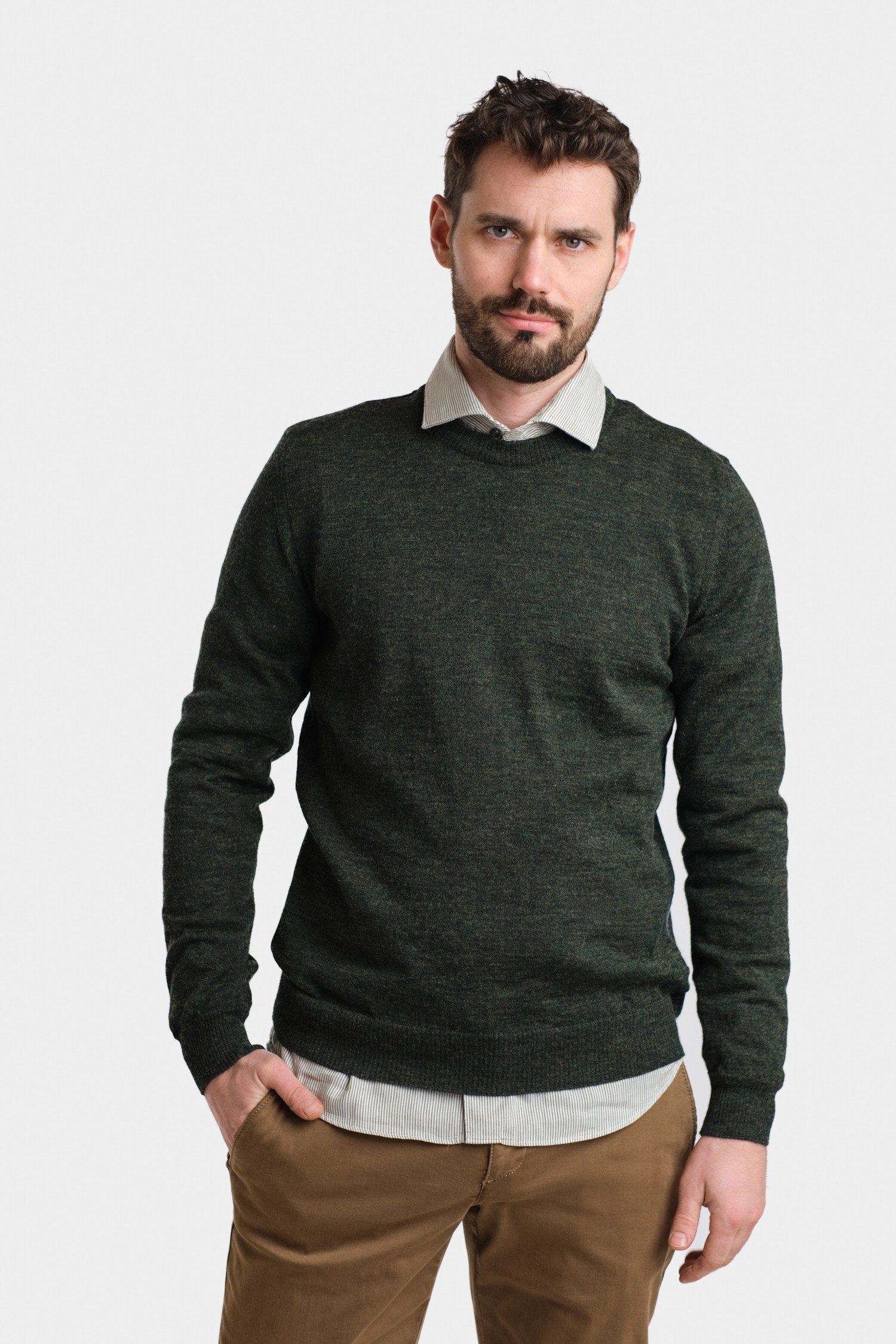 ELEMENT knit sweater, forest green - Image 2