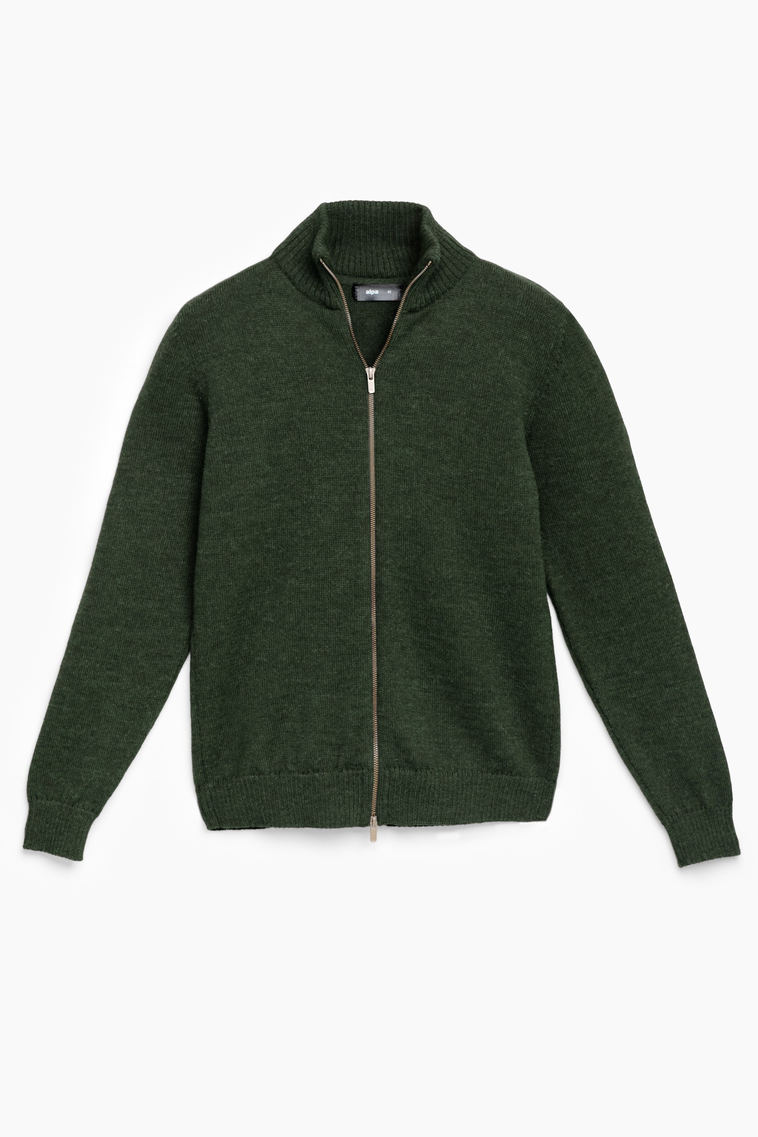 ZIPPER cardigan, forest green - Image 2
