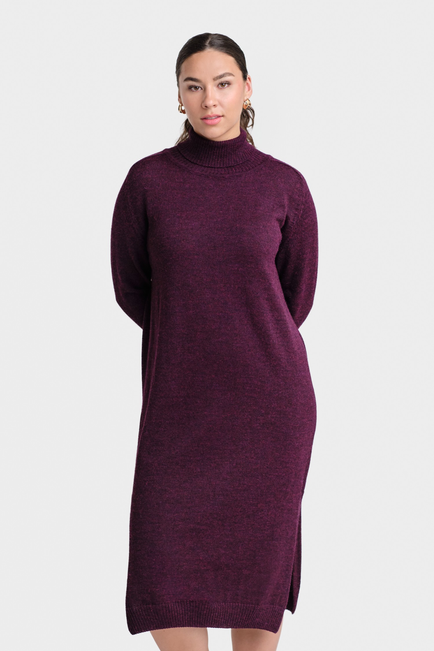COZY maxi dress, plum